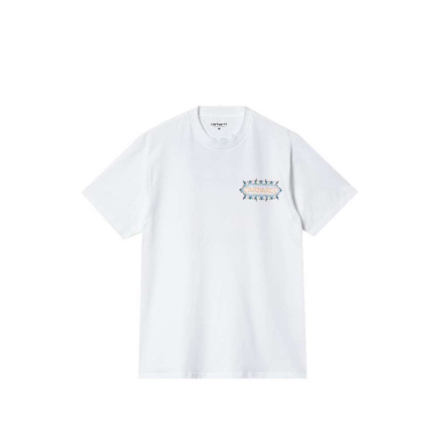 T-Shirts & Polo * | Carhartt Wip S/S Spaces T-Shirt White I030665-5 Discount