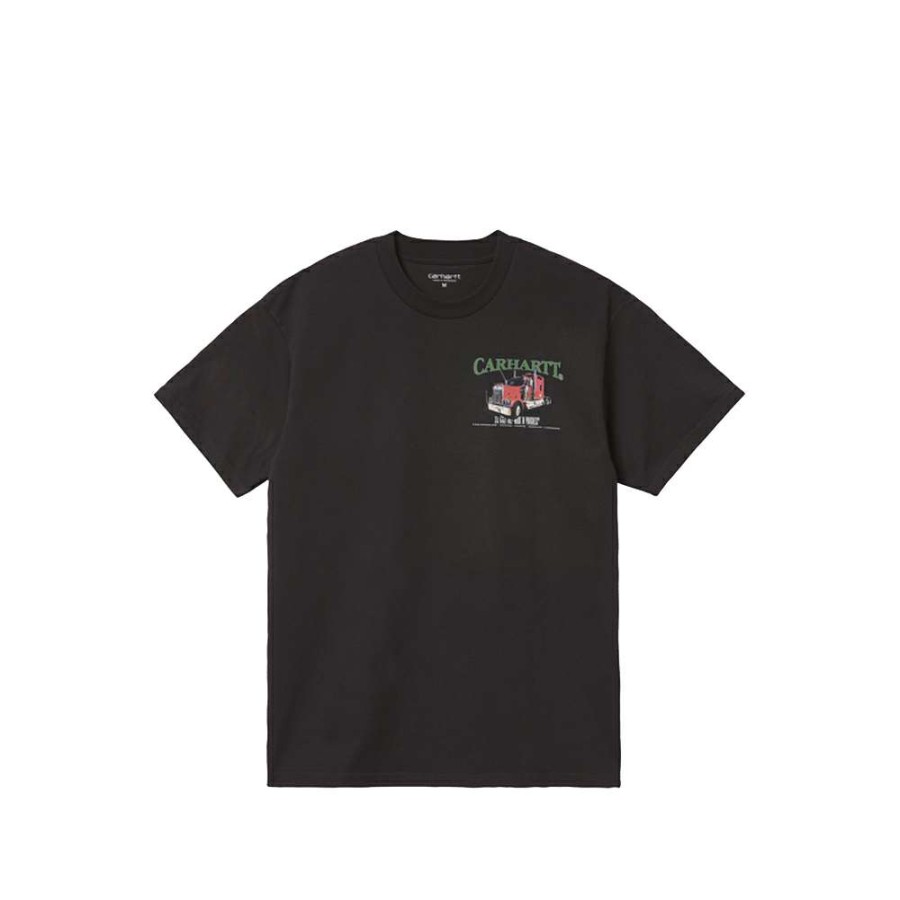 T-Shirts & Polo * | Carhartt Wip S/S On The Road T-Shirt Black I030215-3 Sale