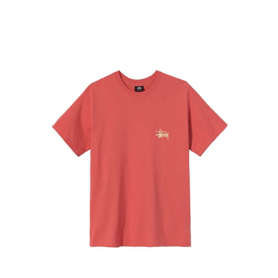 T-Shirts & Polo * | Stussy Basic Tee Red 1904615 Discount