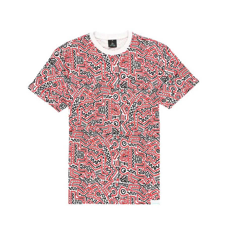 T-Shirts & Polo * | Diamond Supply Co. X Keith Haring 83 Tee Short Sleeve All Over Print Promotion