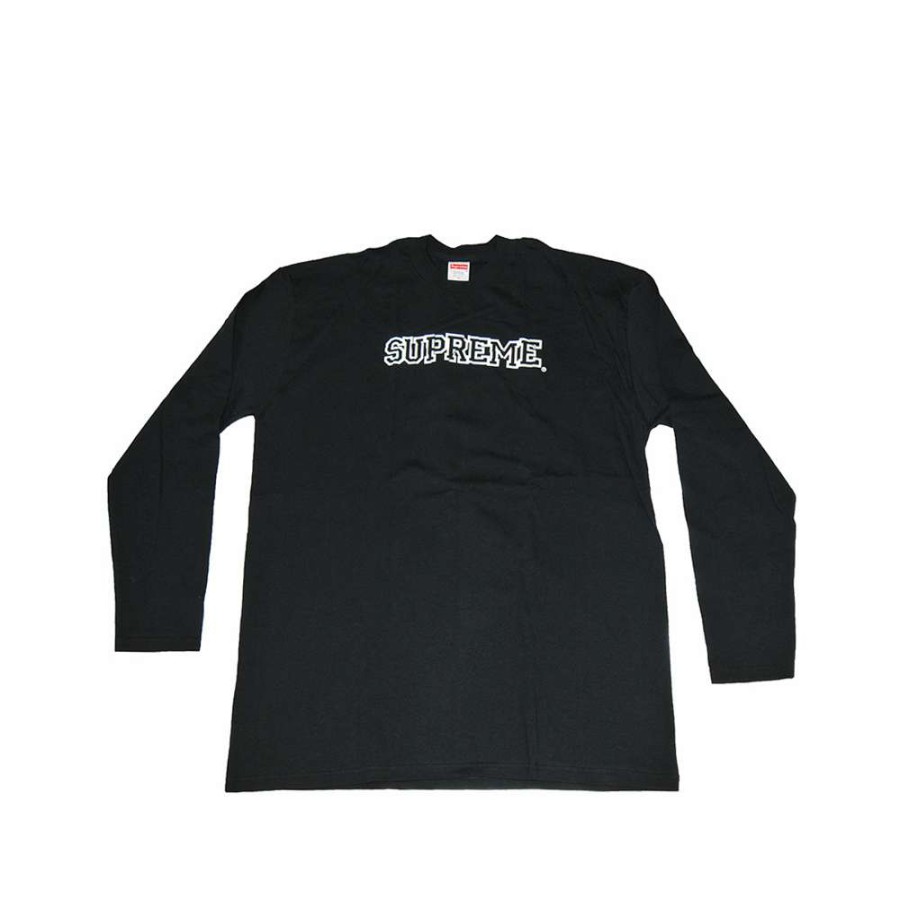 Heritage * | Supreme Vintage Long Sleeve Tee Black Supreme New York Sale