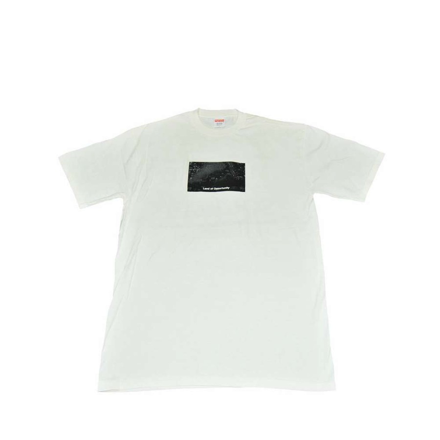 Heritage * | Supreme Land Of Opportunity Menace Ii Society Tee White Supreme New York Sale