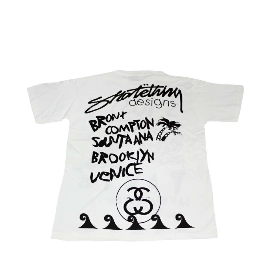 Heritage * | Stussy White Tee World Tour 2006 Sk8Thing S6Sc1901242 Limited Edition Discount