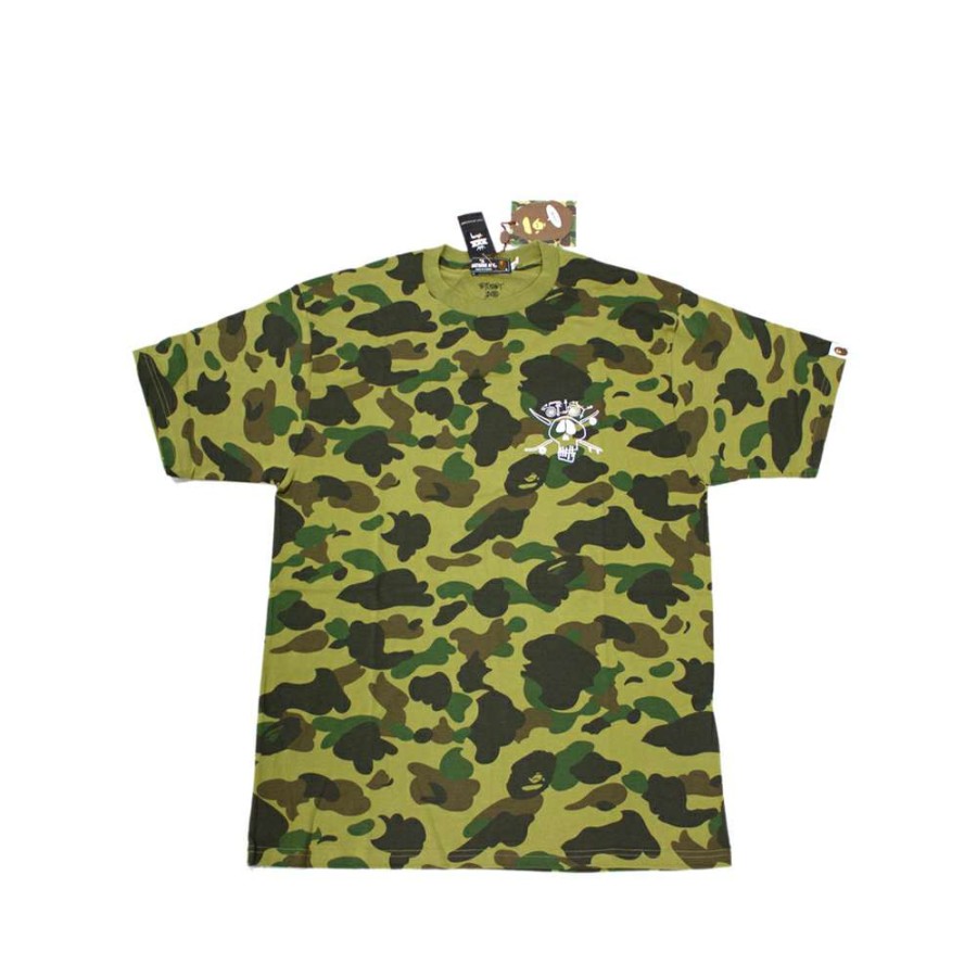 Heritage * | Stussy Bape Skull Crew Stussy 30Th Anniversary Tee Camo Sale