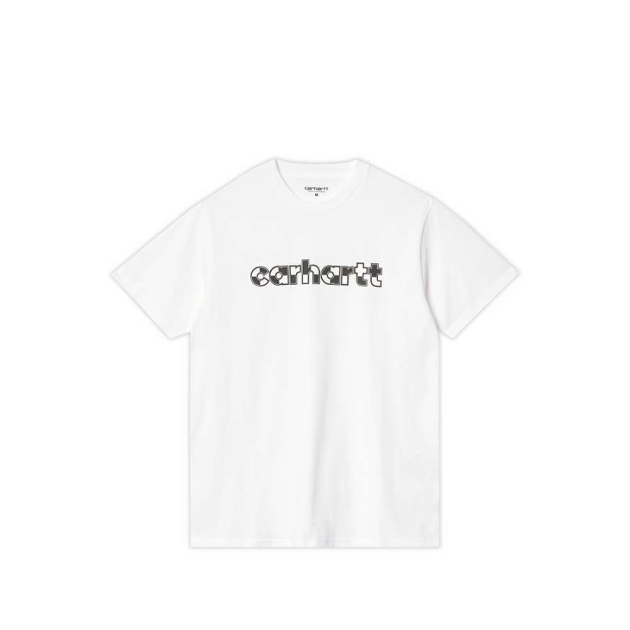 T-Shirts & Polo * | Carhartt Wip S/S Range Script T-Shirt White I029603-3 Sale