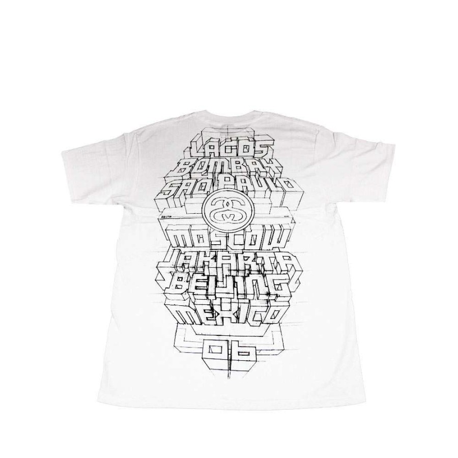 Heritage * | Stussy White Tee World Tour 2006 Delta S6Sc1901231 Limited Edition Promotion