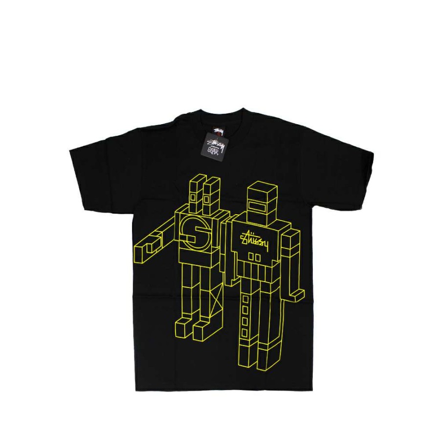 Heritage * | Stussy X Delta Giant Robot Black Tee Limited Edition 1901805 Sale