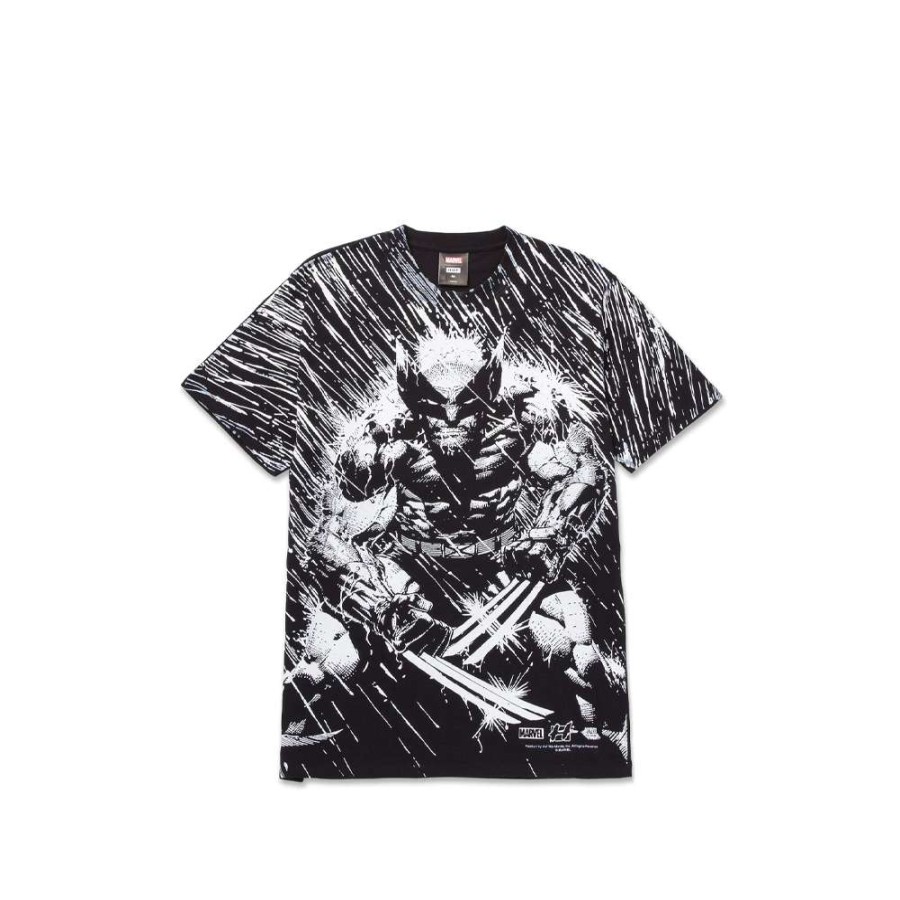 T-Shirts & Polo * | Huf Wolverine Rain S/S T-Shirt Black Ts01890 Promotion