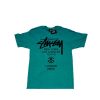 Heritage * | Stussy World Tour Ss Tee Dark Teal 3903168 Sale