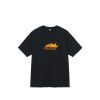 T-Shirts & Polo * | Stussy Flames Tee Black 1904763 Promotion