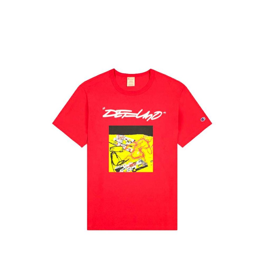 T-Shirts & Polo * | Defumo X Champion T-Shirt Red 216409 Promotion