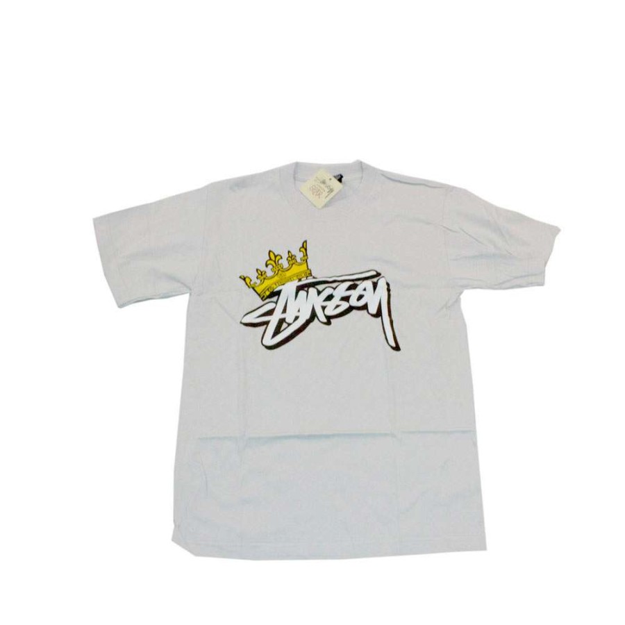 Heritage * | Stussy King Stock Tee Ash Gray 1901145 Discount