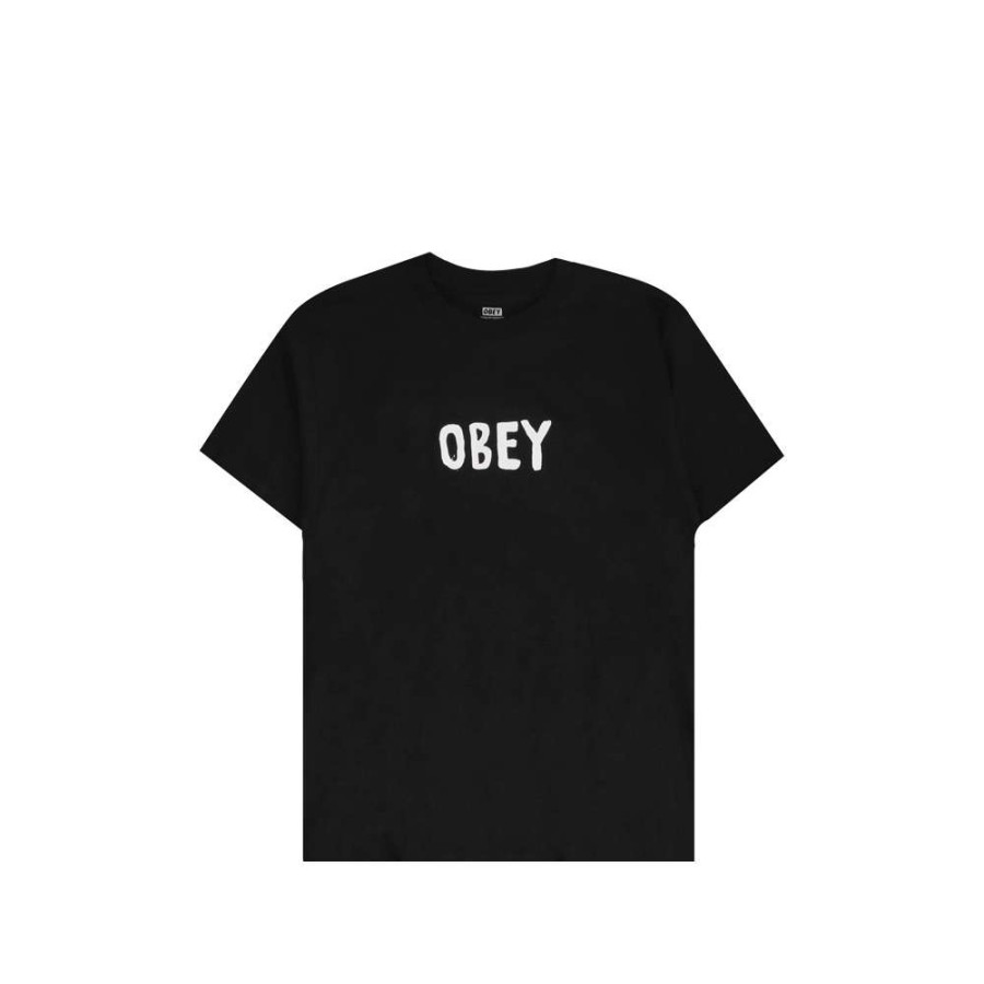 T-Shirts & Polo * | Obey Og T-Shirt Black 165262601 Promotion