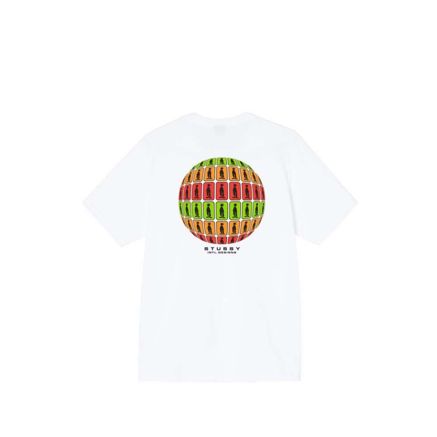 T-Shirts & Polo * | Stussy Stratosphere Tee White 1904716 Sale