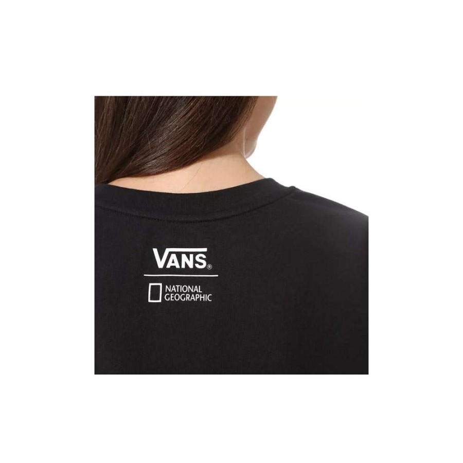 T-Shirts & Polo * | Vans X National Geographic Roll Out T-Shirt Black Vn0A4Rgpblk Promotion