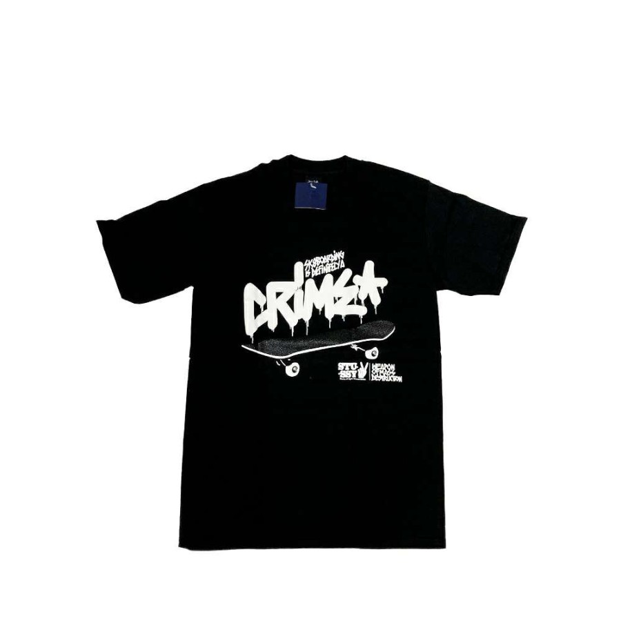 Heritage * | Stussy X Eric Haze Crime Black Tee Limited Edition Sale