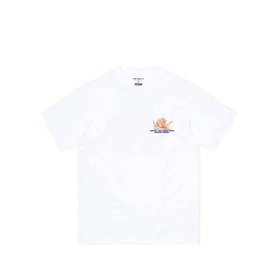 T-Shirts & Polo * | Carhartt Wip X Stones Throw S/S T-Shirt White I029380-7 Sale