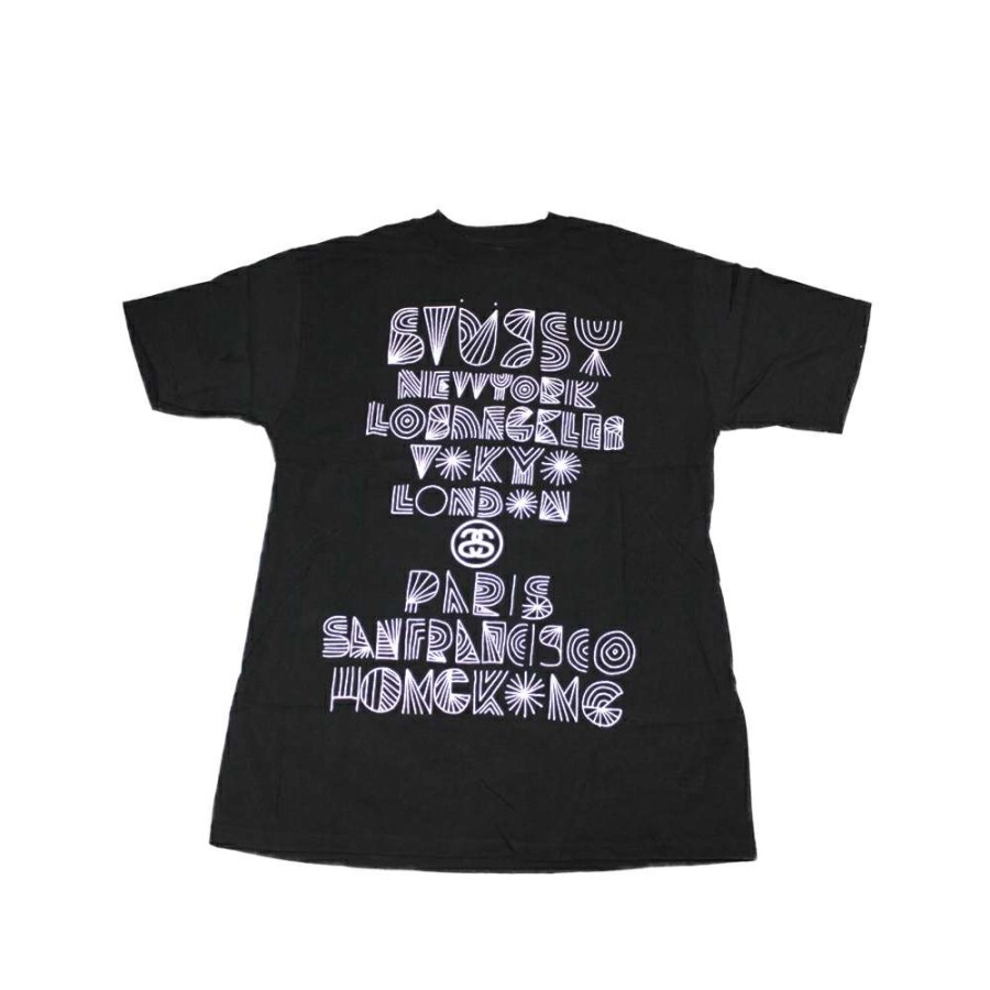 Heritage * | Stussy Black Tee World Tour 2006 Geoff Mcfetridge S6Sc1901240 Limited Edition Discount