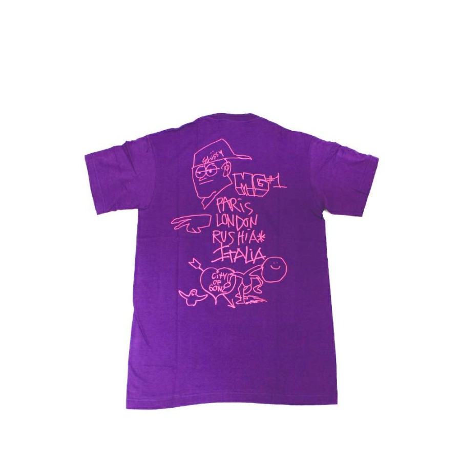 Heritage * | Stussy Purple Tee World Tour 2006 Mark Gonzales Fasc1901244 Limited Edition Sale