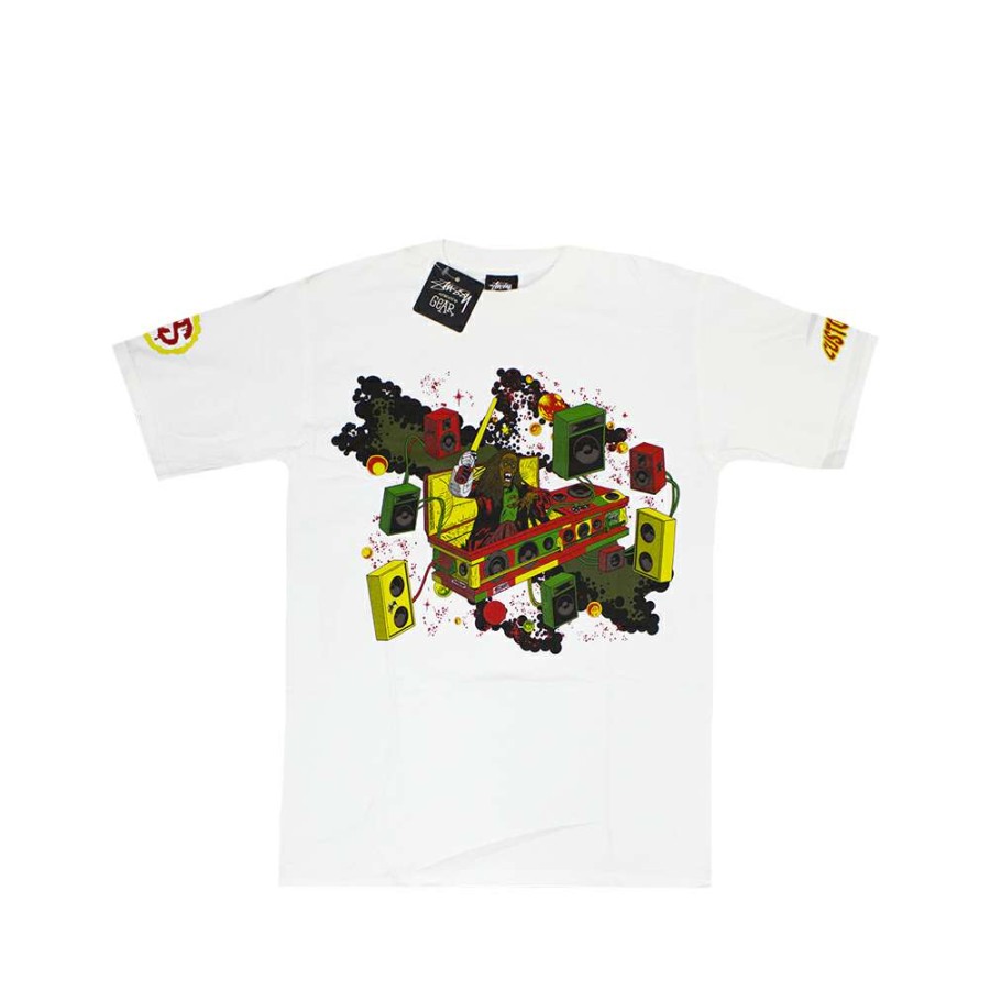 Heritage * | Stussy Customade Rasta Dracula White Tee Limited Edition Fcsc1901914 Sale